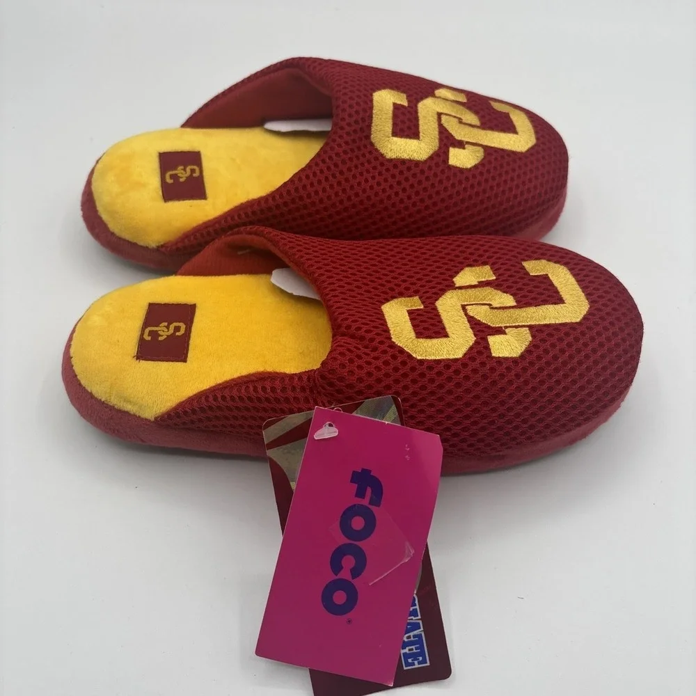 Foco USC Trojans Slippers Youth Size Large‎ (5-6) New
